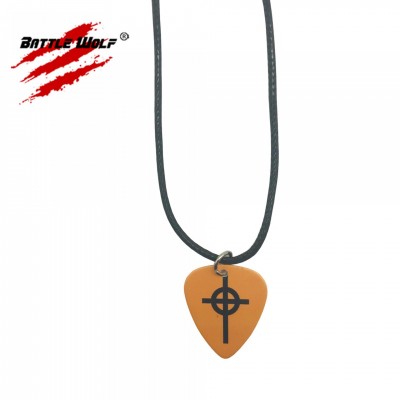 Color Printing Guitar Picks Custom Logo Pendant Necklace