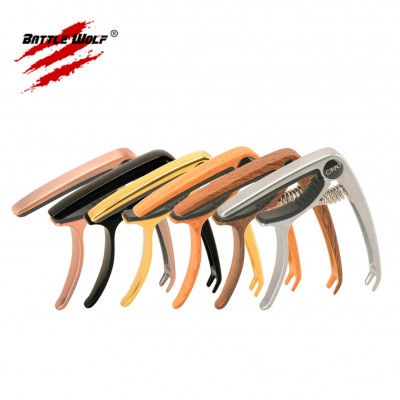 Amazon Hot Sale Wholesale Various Color Style Zinc Alloy Strong Grip Acoustic Electric Guitar Capo Accept Custom