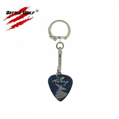 Printing Image Guitar Pick Keychain Wedding Giveaway Gift